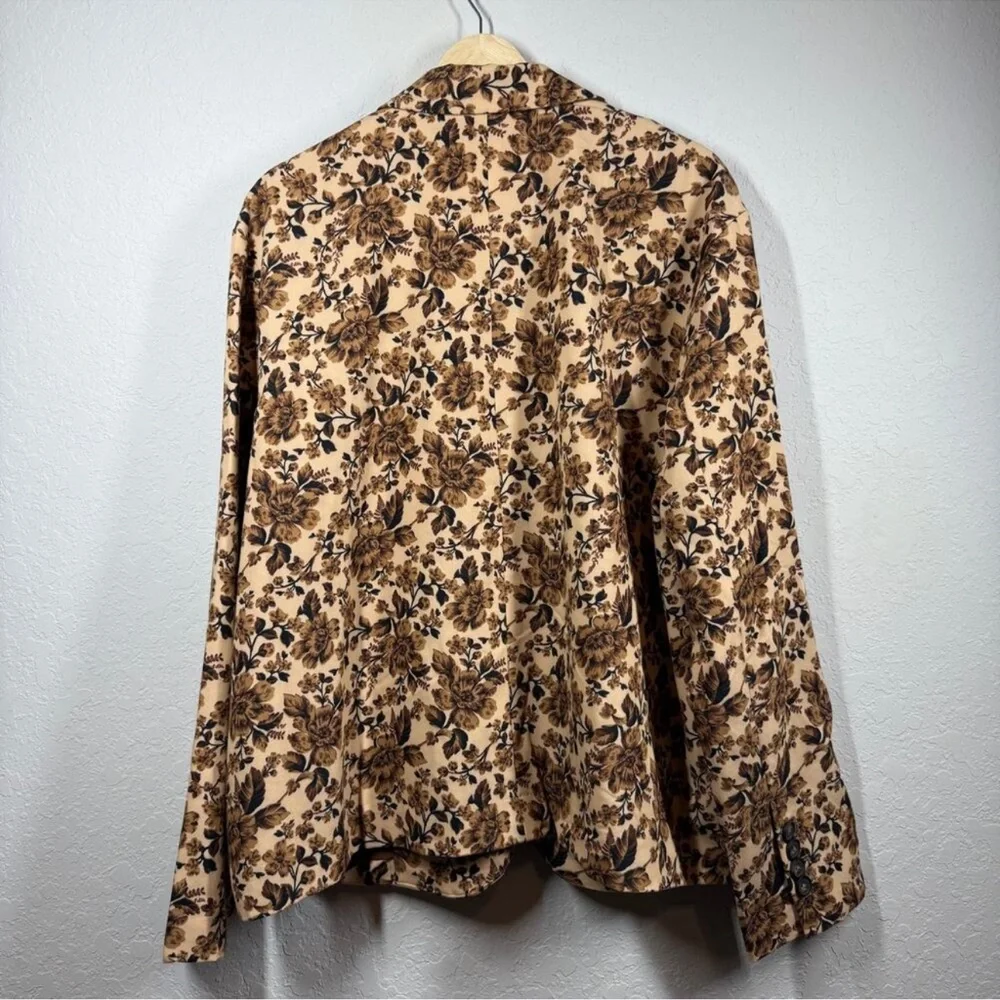 Free People Brown Floral Blazer - Picture 10 of 11